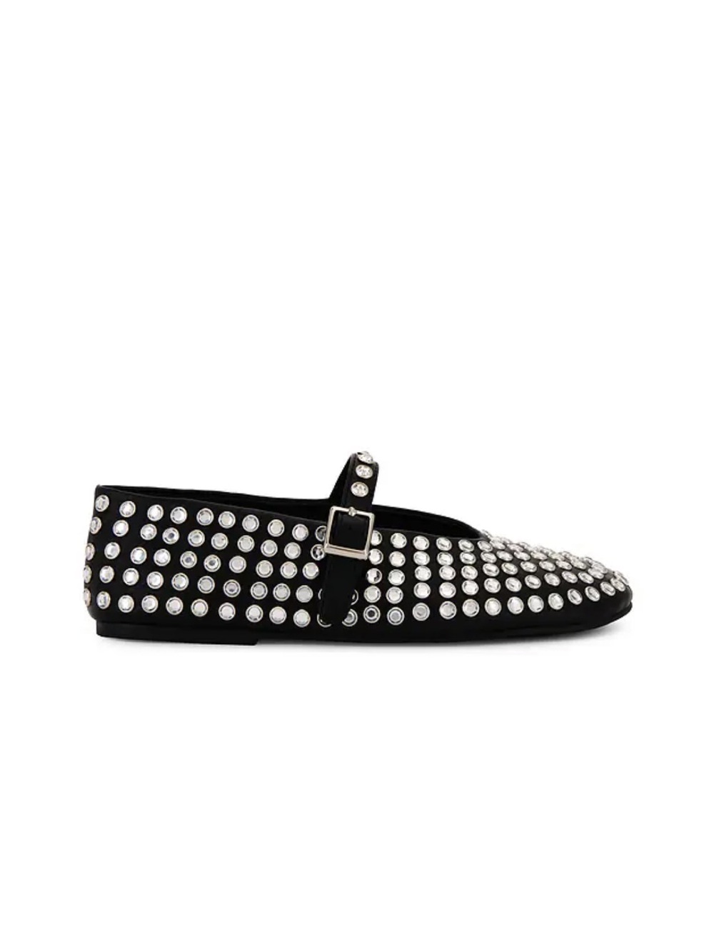 Tony Bianco Black Mary Jane Flats with Silver Studs